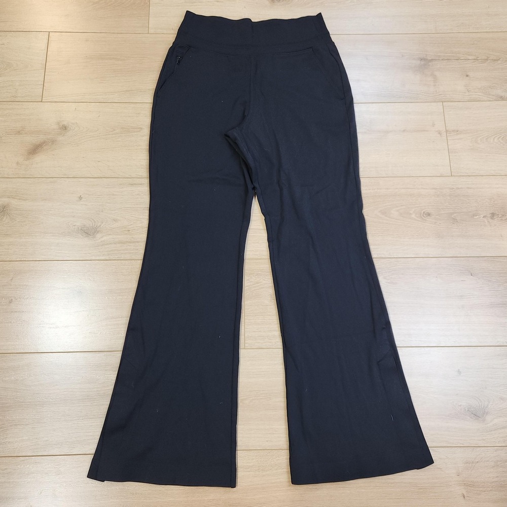 Athleta Black Flared Track Pants